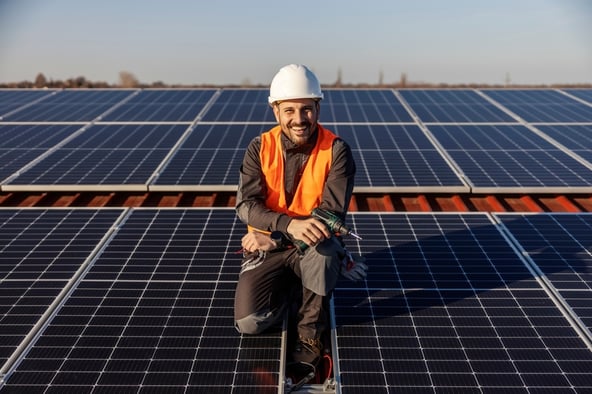 Rooftop solar panels